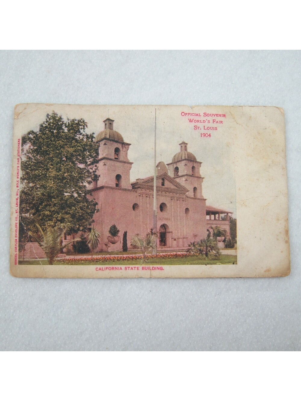 Antique 1904 St Louis Worlds Fair Postcard California State Building UNPOSTED